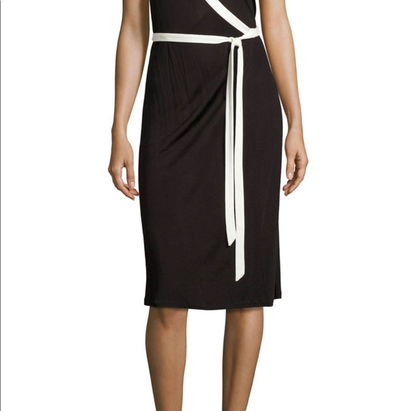 NWT DVF Valena Sleeveless Jersey Wrap Dress - Picture 7 of 12